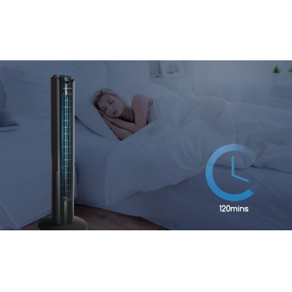 Aigostar - Вентилатор тип кула 45W/230V черен