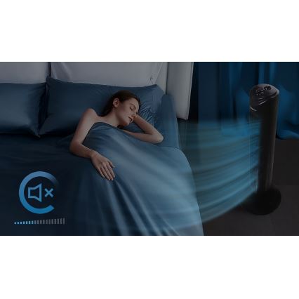 Aigostar - Вентилатор тип кула 45W/230V черен