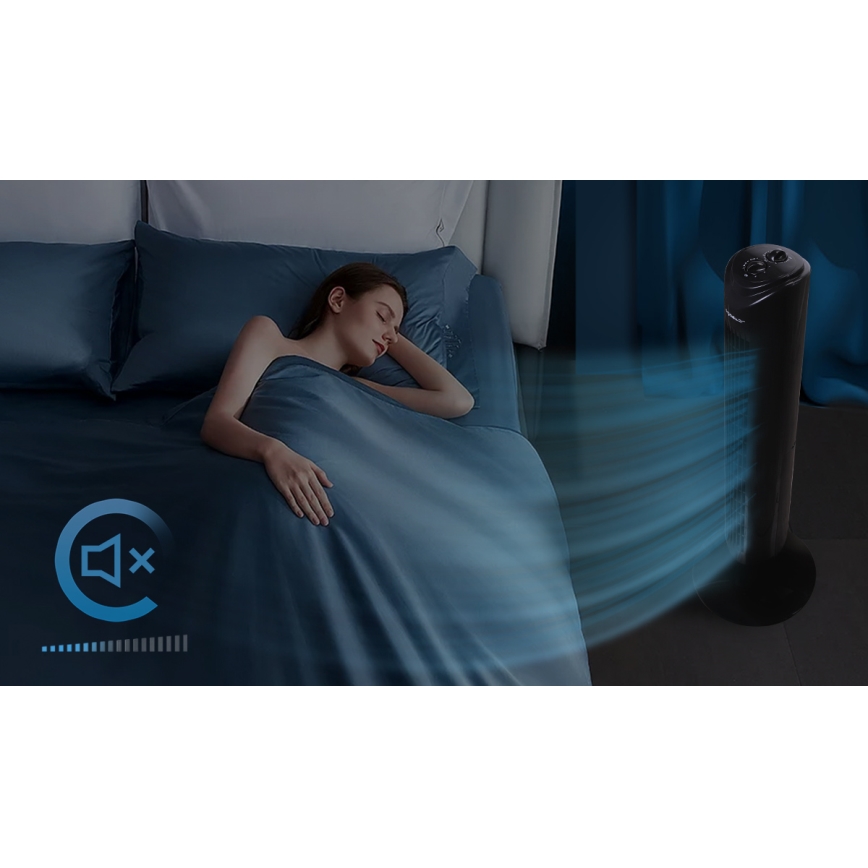 Aigostar - Вентилатор тип кула 45W/230V черен