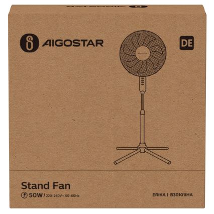 Aigostar - Вентилатор тип кула 50W/230V 120 см бял