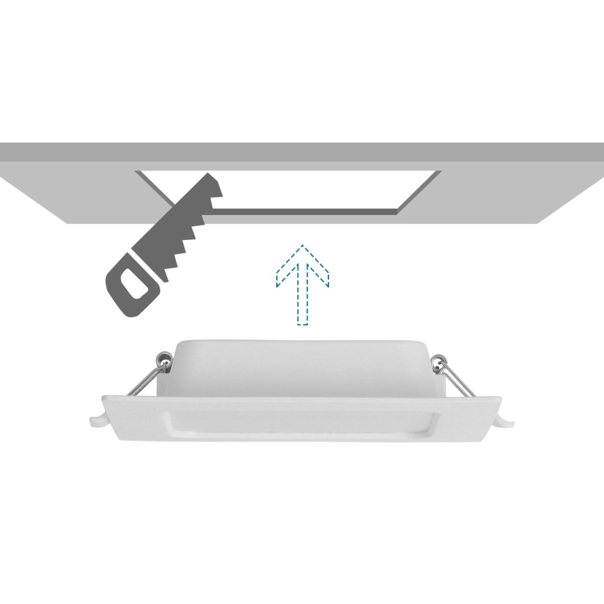 Aigostar - Вградено LED осветително тяло LED/9W/230V 4000K 14,5x14,5 cm бяло