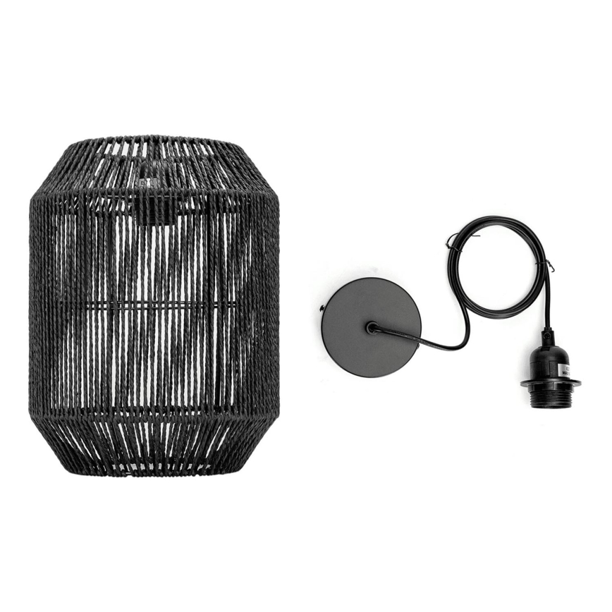 Aigostar - Висяща лампа на кабел 1xE27/60W/230V черна Ø 23 см