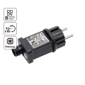 Aigostar - Външен захранващ адаптер 9W/31V/8 функции IP44 черен