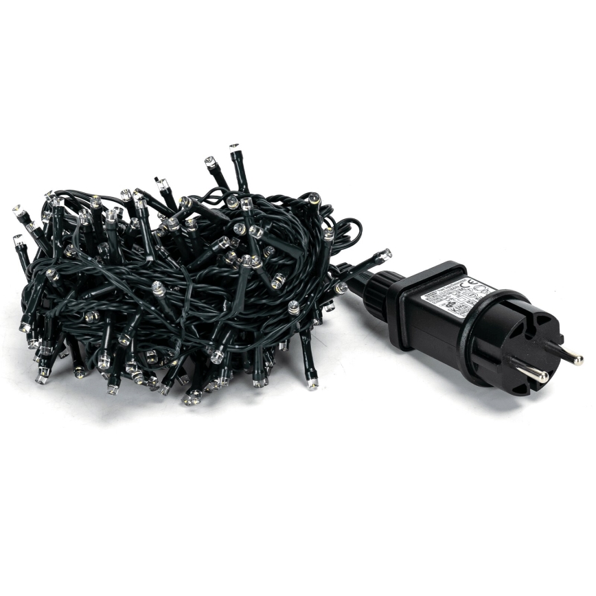 Aigostar - Външен коледен LED гирлянд 200xLED/8 режима, 13 m, IP44, топла бяла