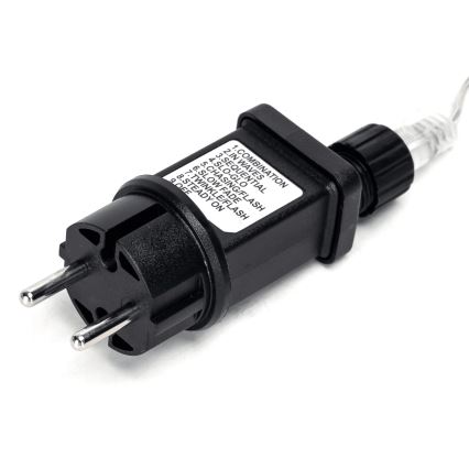 Aigostar - Външна LED гирлянда 50xLED/8 функции 8m IP44 студено бяло