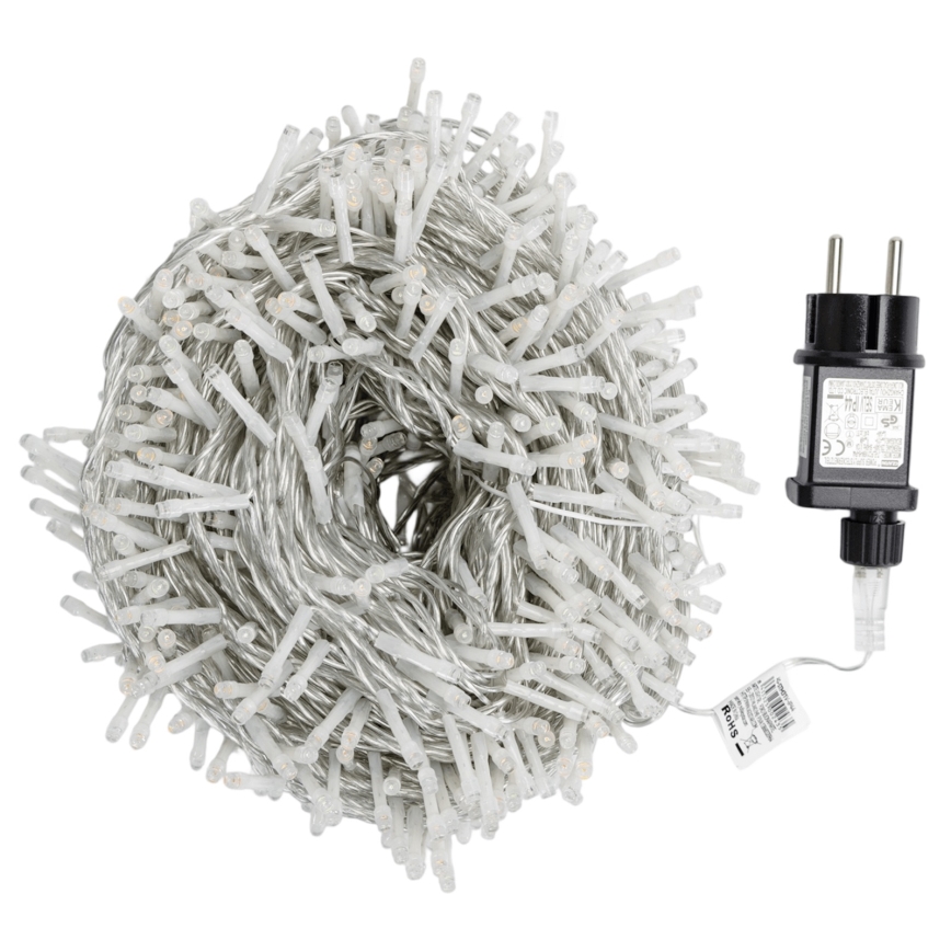 Aigostar - Външна LED коледна гирлянда, 1000 LED, 8 светлинни режима, 53 m, IP44, многоцветна