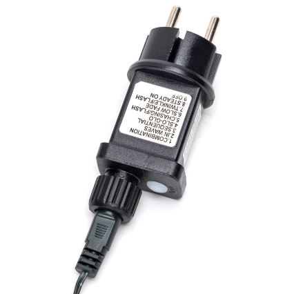 Aigostar - Външна LED коледна гирлянда, 200 LED, 8 функции, 8 м, IP44, студено бяло