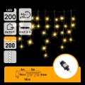 Aigostar - външна LED коледна гирлянда 200xLED 8x0,6m IP44 топла бяла светлина