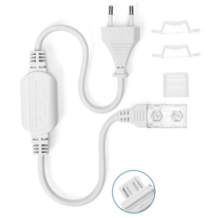 Aigostar - Захранване за LED ленти 10 мм, 600 W/230 V, бяло