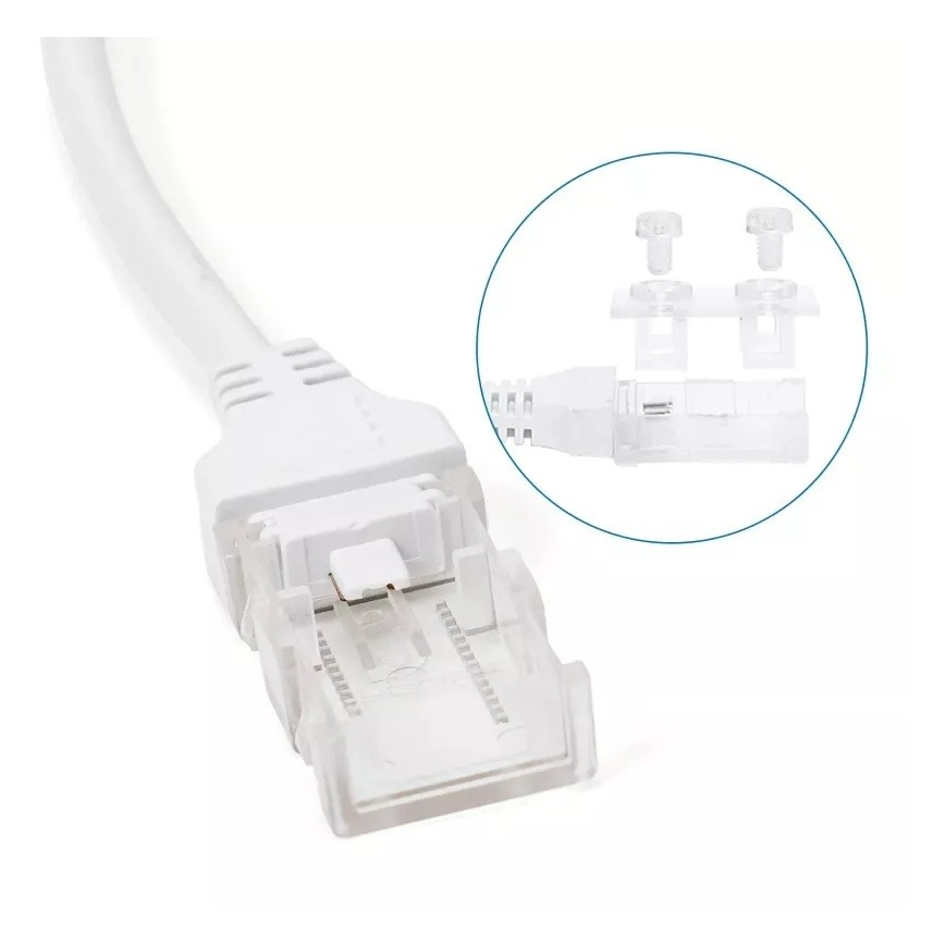 Aigostar - Захранващ блок за LED ленти 8 мм 600W/230V бял