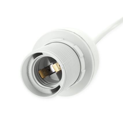 Aigostar - Захранващ кабел 1xE27/60W/250V бял