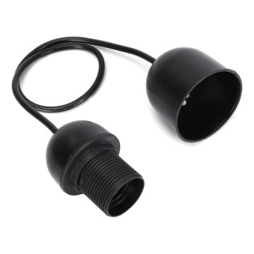 Aigostar - Захранващ кабел 1xE27/60W/250V черен