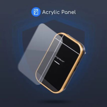 Aigostar - К-кт 2бр. безжичен звънен за контакт 230V IP44 черен/мед