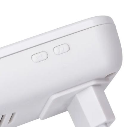Aigostar - К-кт 2x Безжичен звънец за контакт 230V/12V IP44 бял/черен