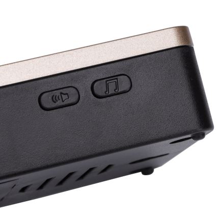 Aigostar - К-кт 2x Безжичен звънец 3xAA/12V IP44 черен