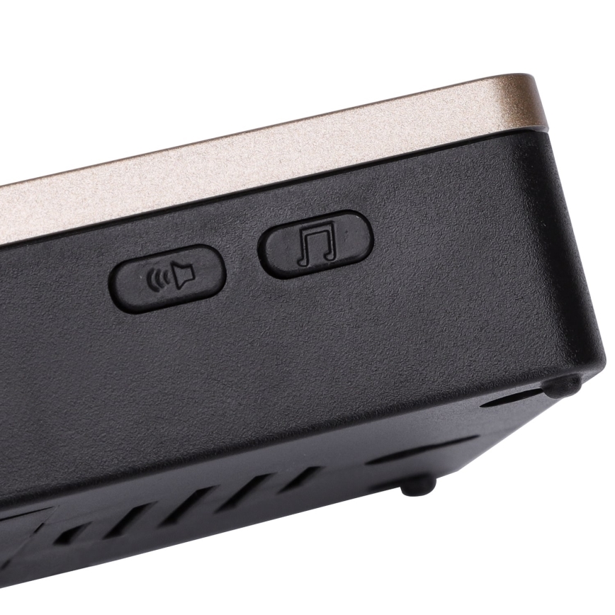 Aigostar - К-кт 2x Безжичен звънец 3xAA/12V IP44 черен