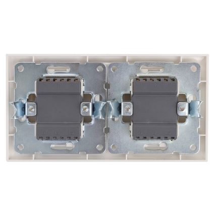 Aigostar - К-кт 2x Домашен превключвател с 2 бутона 250V/10A