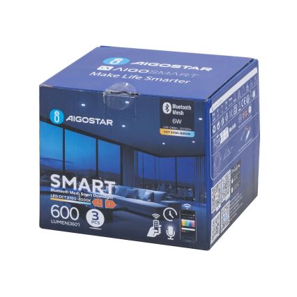 Aigostar - К-кт 3x LED Димируема лампа за вграждане MESH LED/6W/230V 2700K-6500K Ø 11,5 см
