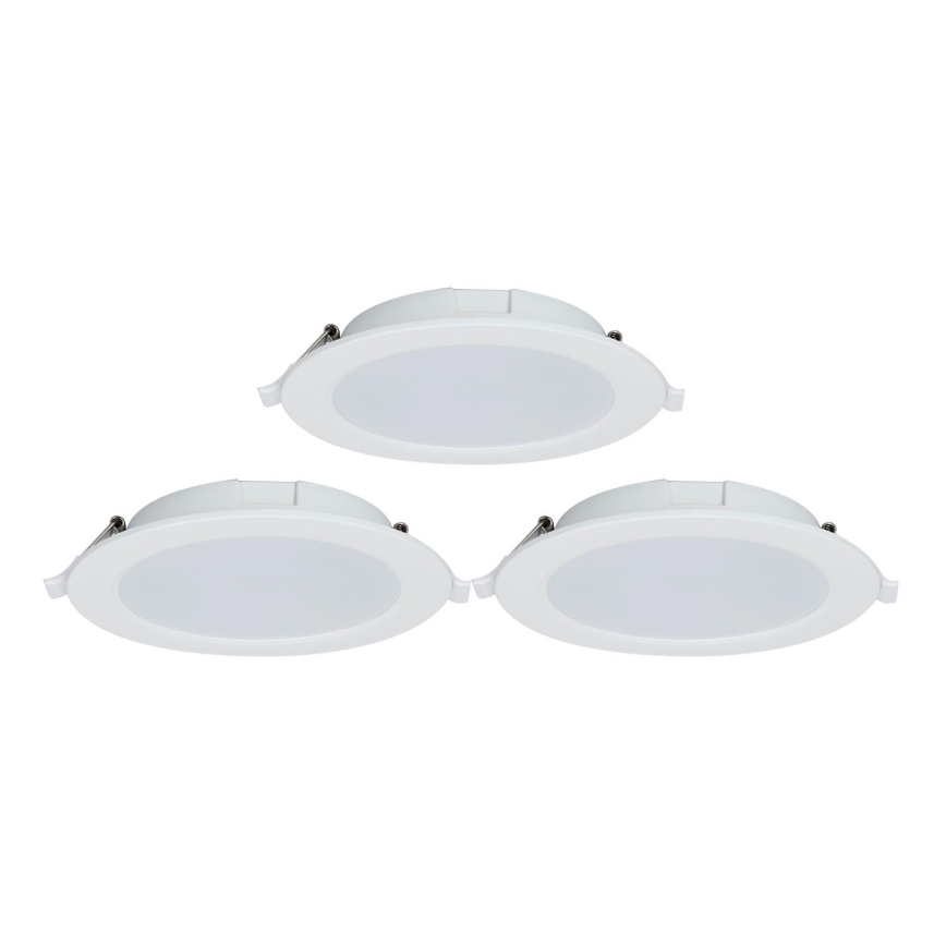 Aigostar - К-кт 3x LED Димируема лампа за вграждане MESH LED/15W/230V 2700K-6500K Ø 17 см