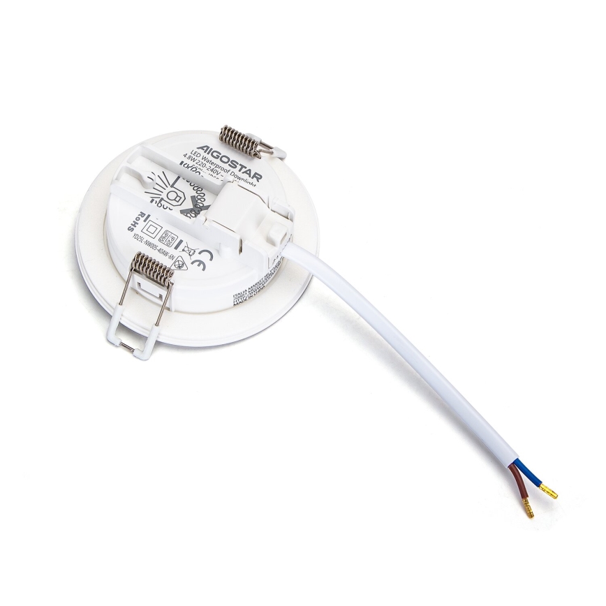 Aigostar - К-кт 3x LED Екстериорна лампа за вграждане LED/4,8W/230V 4000K IP65 бял