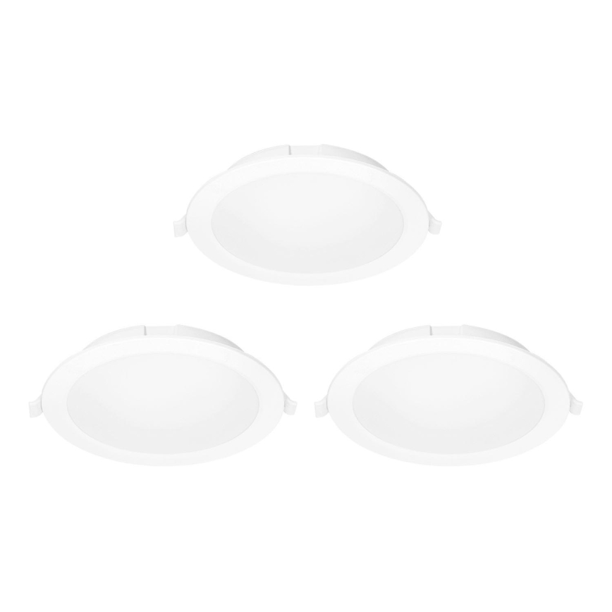Aigostar - К-кт 3x LED RGB Димируема лампа за вграждане MESH LED/15W/230V 2700K-6500K Ø 17 см