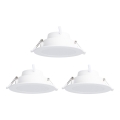 Aigostar - К-кт 3x LED RGBW Димируема лампа за вграждане MESH LED/9W/230V 2700K-6500K Ø 14,5 см