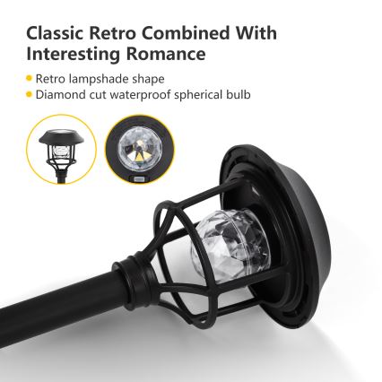 Aigostar - К-кт 4x LED RGB Соларна лампа LED/0,2W/2V IP44