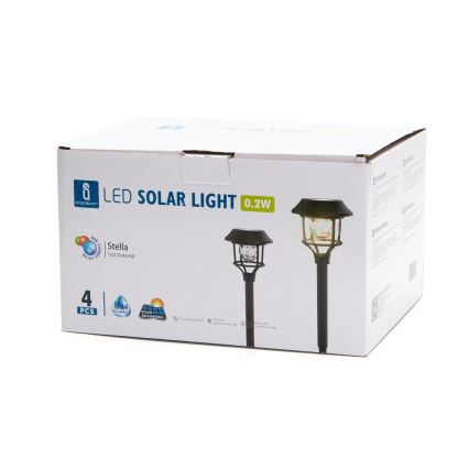 Aigostar - К-кт 4x LED RGB Соларна лампа LED/0,2W/2V IP44