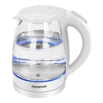 Aigostar - Кана 1,7l 2200W/230V бял