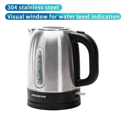 Aigostar - Кана 1,7l 2200W/230V матов хром
