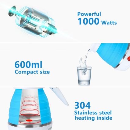 Aigostar - Кана за пътуване 600мл 1000W/230V