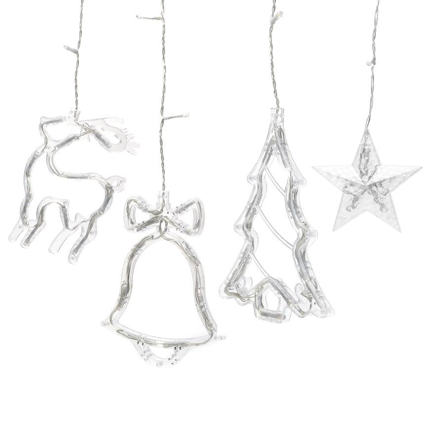 Aigostar - LED RGBY външен гирлянд 120xLED/8 режима 3x0,6m IP44 многоцветен + дистанционно управление