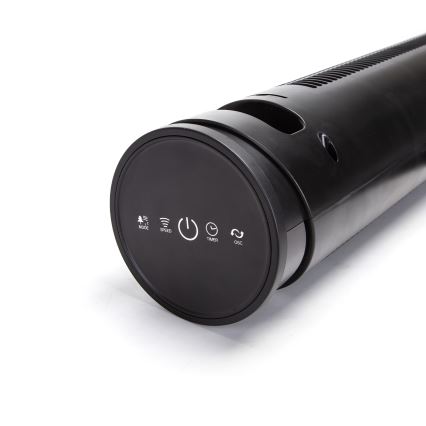 Aigostar - Колонен вентилатор 45W/230V черен + дистанционно управление