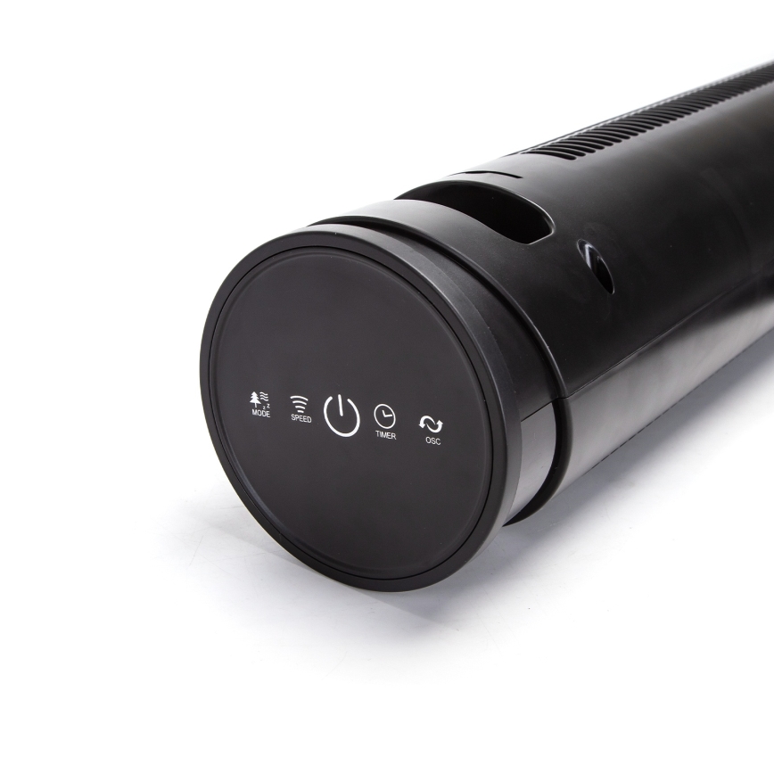 Aigostar - Колонен вентилатор 45W/230V черен + дистанционно управление