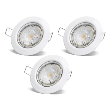 Aigostar - комплект 3x LED вградено осветително тяло 1xGU10/4,5W/230V 4000K бяло