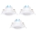 Aigostar - Комплект 3x LED Встраиваемо осветление LED/5W/230V 4000K Ø 8,5 см бяло