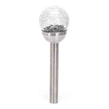 Aigostar - Комплект 6x LED соларни осветителни тела LED/2V 6500K IP44 40 mAh сребърни