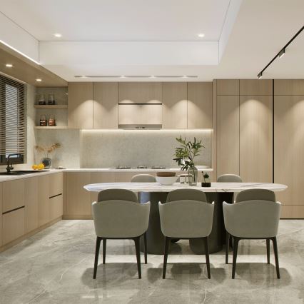 Aigostar - Комплект от 3 вградени LED осветителни тела LED/5W/230V 3000K Ø 8,5 см, бели