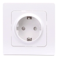 Aigostar - Контактна розетка SCHUKO с рамка, 250V, бяла