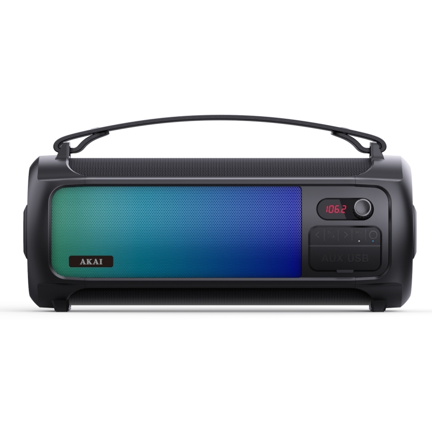 AKAI ABTS-35 - Безжичен високоговорител с RGB подсветка 10W/3000 mAh