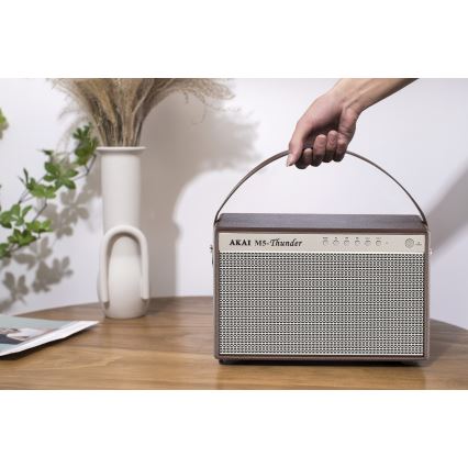 AKAI M5 THUNDER COFFEE - Безжичен високоговорител 70W/8000 mAh