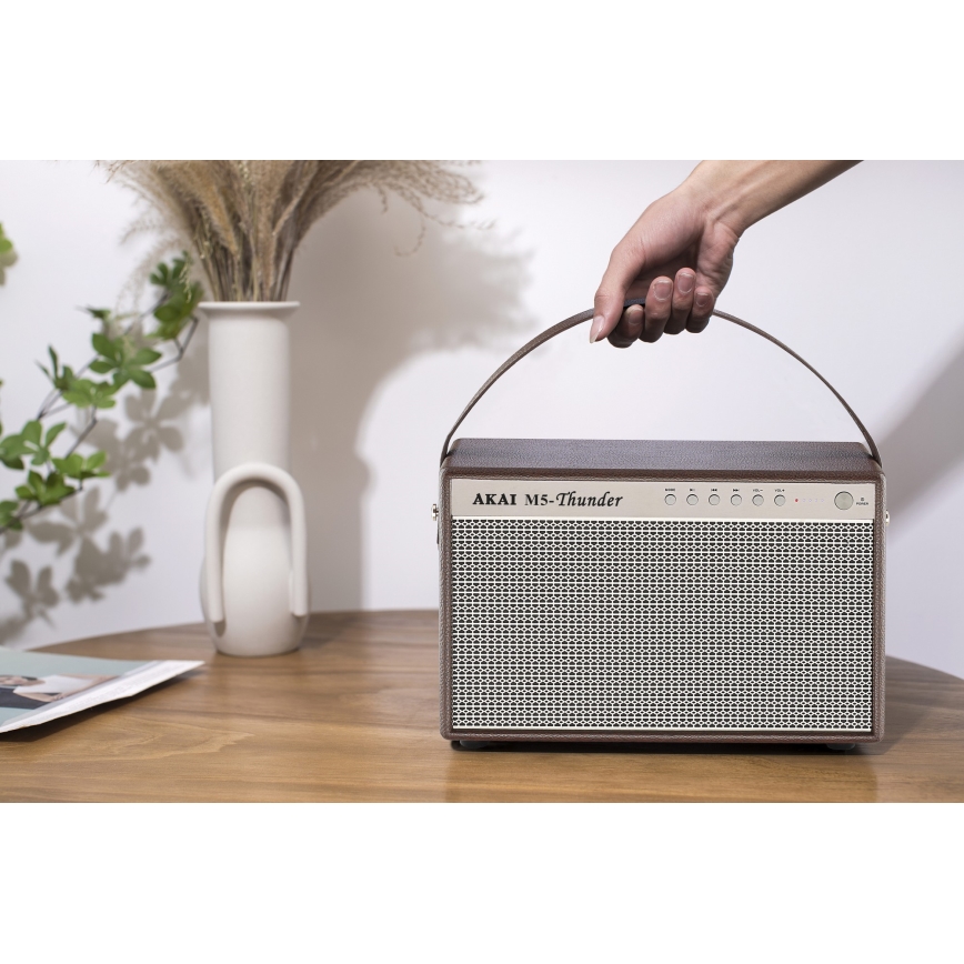 AKAI M5 THUNDER COFFEE - Безжичен високоговорител 70W/8000 mAh