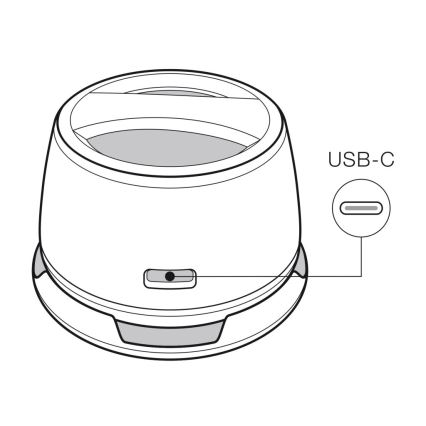 Aligator ABSMB01 - Магнитен високоговорител за MagSafe Mini Beat 400 mAh, черен