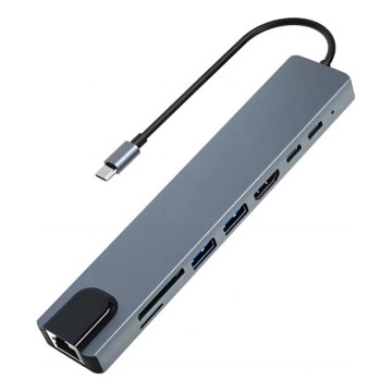 Aligator AHUB001 - USB-C хъб 8 в 1