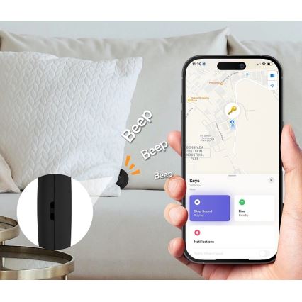 Aligator APD001 - локатор Life Tag 1xCR2032 IP65 черен