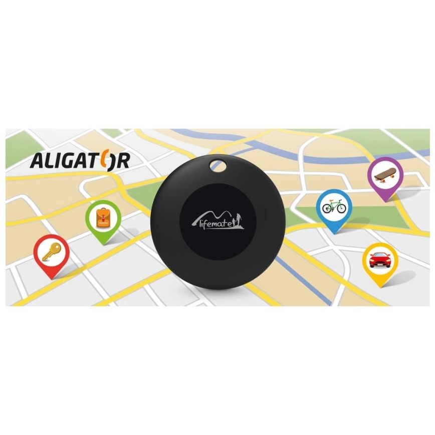 Aligator APD001 - локатор Life Tag 1xCR2032 IP65 черен