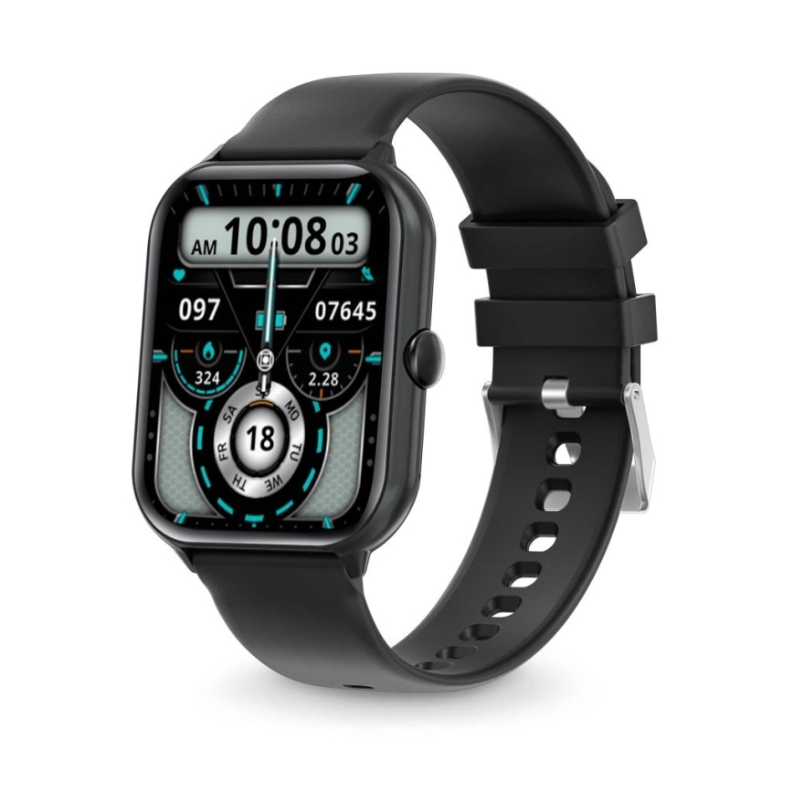 Aligator AW10BK - Смарт часовник Watch GO 220 mAh IP67 черен