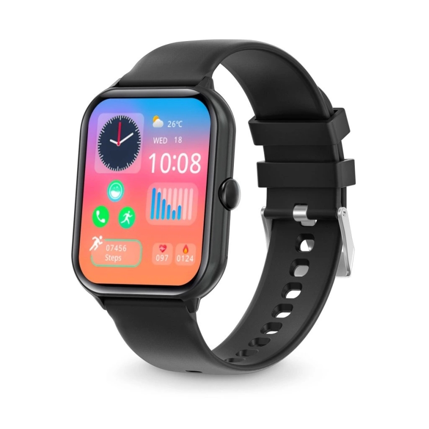 Aligator AW10BK - Смарт часовник Watch GO 220 mAh IP67 черен