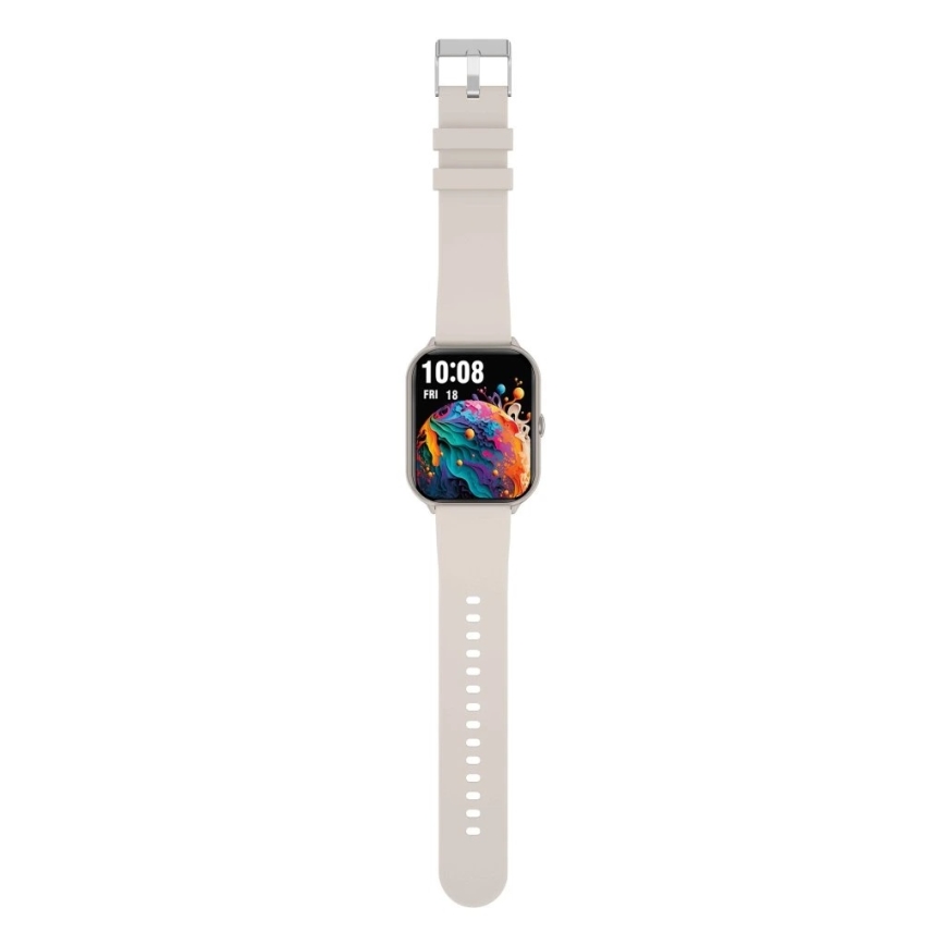 Aligator AW10SR - смарт часовник Watch GO 220 mAh IP67 кремав