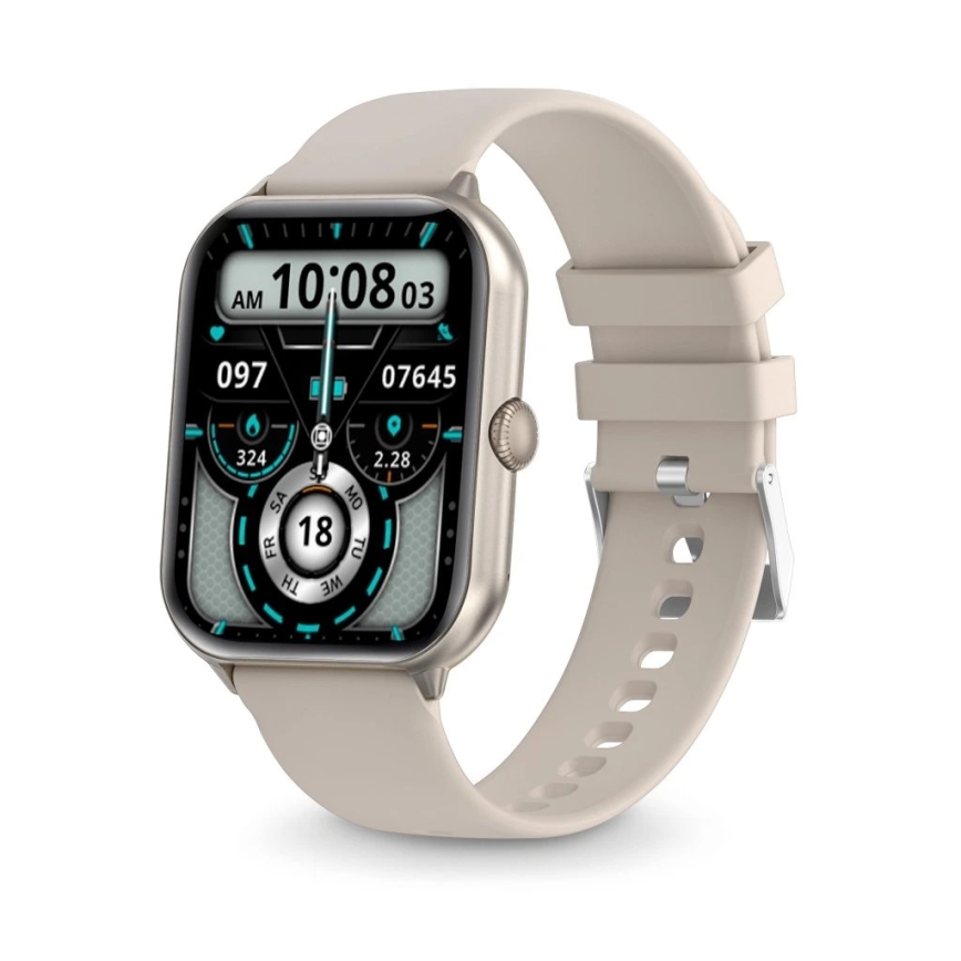 Aligator AW10SR - смарт часовник Watch GO 220 mAh IP67 кремав